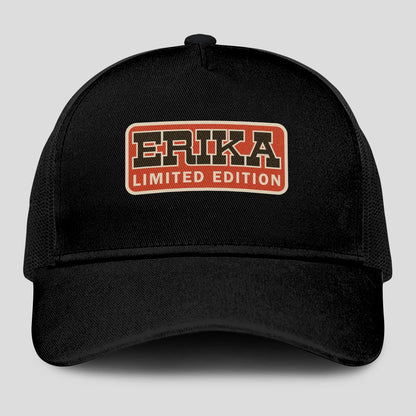 Limited Edition Red Logo Black Mesh Cap ERIKA 13K1 C215PF