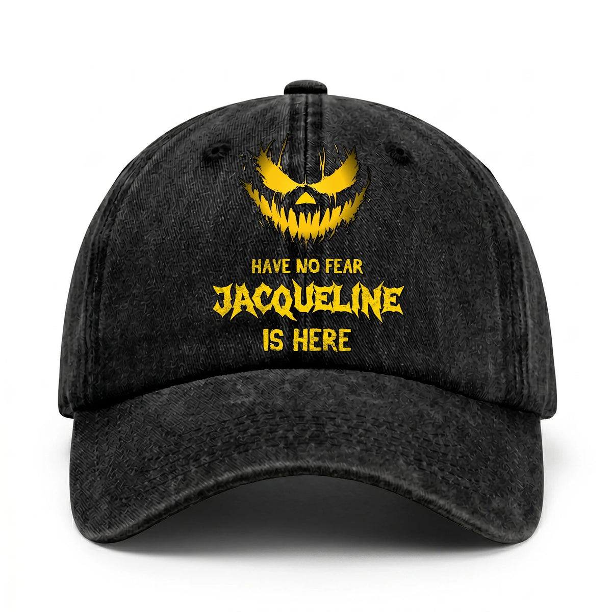 Have No Fear Your Name Is Here Jack O' Lantern Washed Cap JACQUELINE 13K1 C135PF