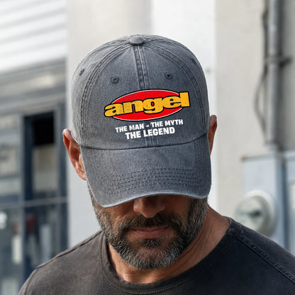 The Man The Myth The Legend Vintage Logo Washed Cap ANGEL 13K1 C162PF