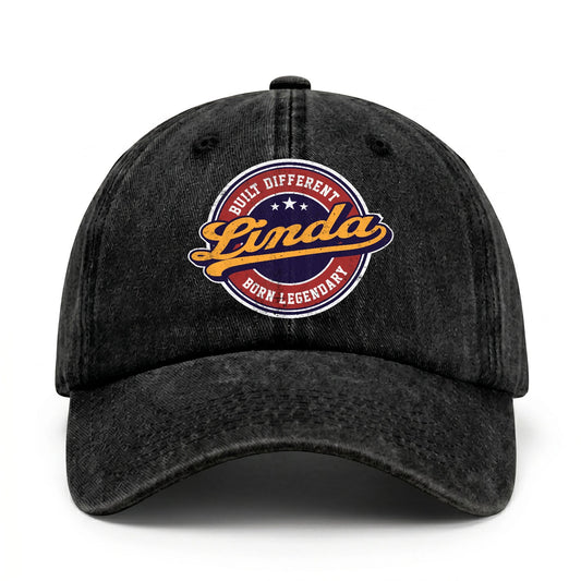 Built Different Born Legendary Logo Washed Cap LINDA 13K1 C65PF