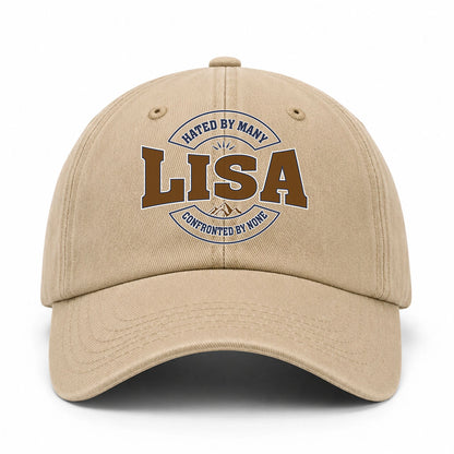 Hated By Many Confronted By None Washed Cap LISA 13K1 C36PF