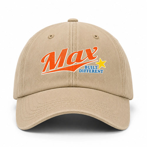 Your Name Built Different Logo Washed Cap MAX 13K1 C56PF