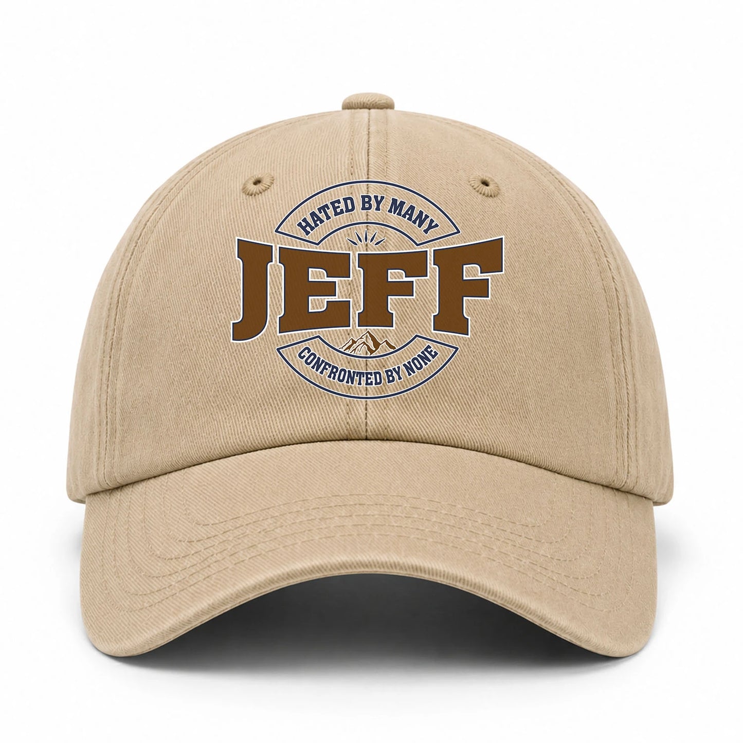 Hated By Many Confronted By None Washed Cap JEFF 13K1 C36PF