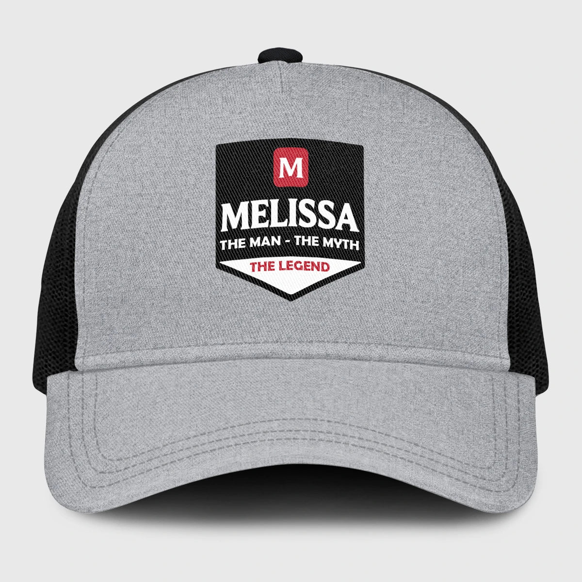 The Man The Myth The Legend Gray Mesh Cap MELISSA 13K1 C189PF