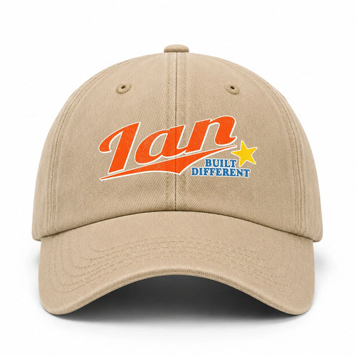 Your Name Built Different Logo Washed Cap IAN 13K1 C56PF