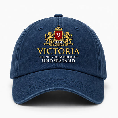 It's A Your Name Thing You Wouldn't Understand Royal Blue Washed Cap VICTORIA 13K1 C184PF