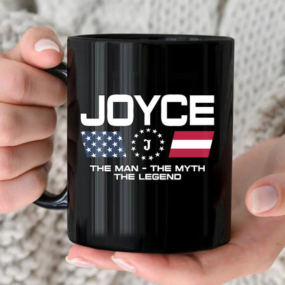 The Man The Myth The Legend Us Flag Mug JOYCE 13K1 MG23
