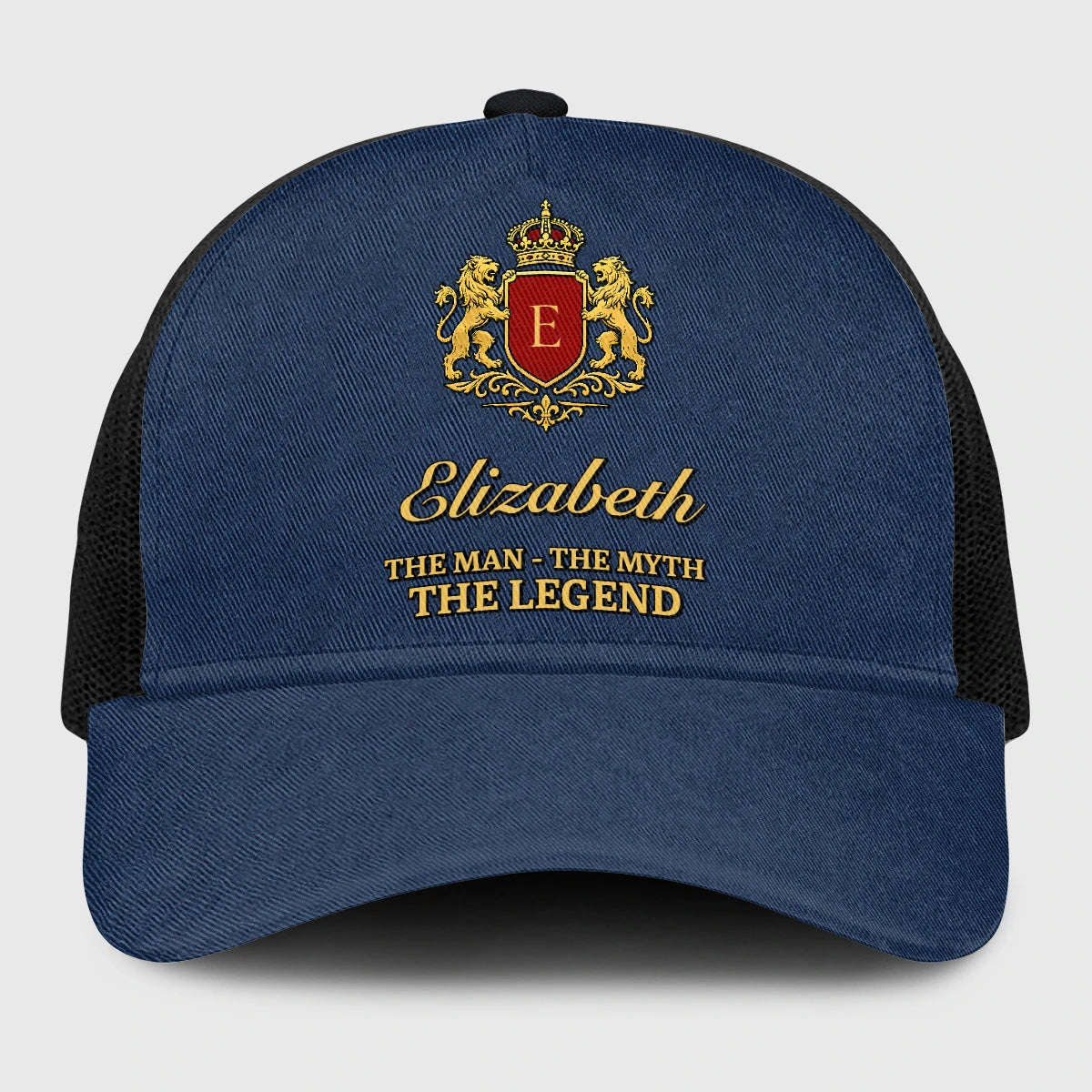 The Man The Myth The Legend Royal Blue Mesh Cap ELIZABETH 13K1 C187PF