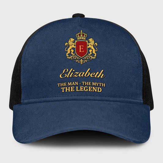 The Man The Myth The Legend Royal Blue Mesh Cap ELIZABETH 13K1 C187PF