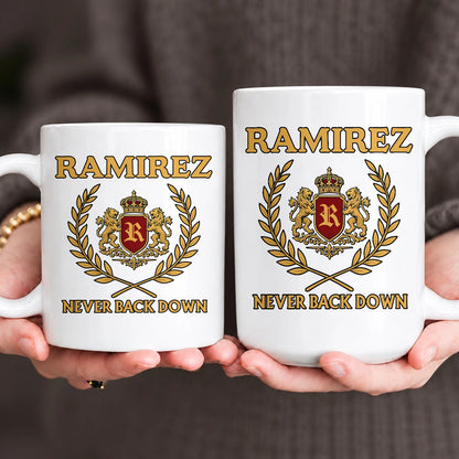 Never Back Down Royal Mug RAMIREZ 13K1 MG22