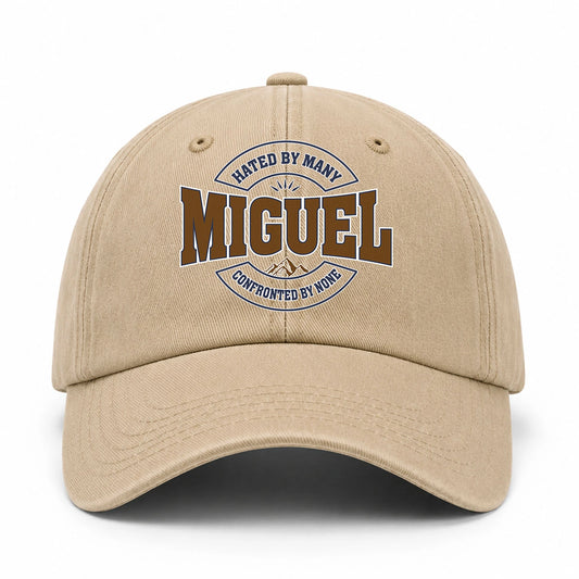 Hated By Many Confronted By None Washed Cap MIGUEL 13K1 C36PF