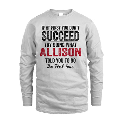 ALLISON 13K1-357 If At First You Don't Succeed...