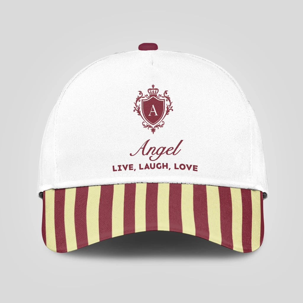 Live Laugh Love Burgundy And Yellow Cap ANGEL 13K1 C120PF