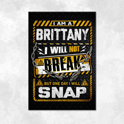 BRITTANY Motivational Rug – Black & Yellow Quote Carpet for Living Room 13K1-AR1