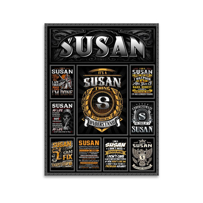 SUSAN Personalized Sponge Floor Mat – Custom Printed Home Decor 13K1-AR2