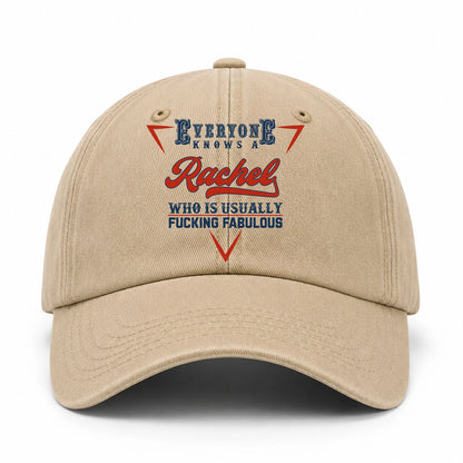 Everyone Knows A Your Name Who Is Usually Fucking Fabulous Washed Cap RACHEL 13K1 C53PF