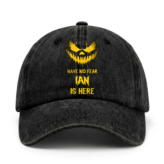 Have No Fear Your Name Is Here Jack O' Lantern Washed Cap IAN 13K1 C135PF