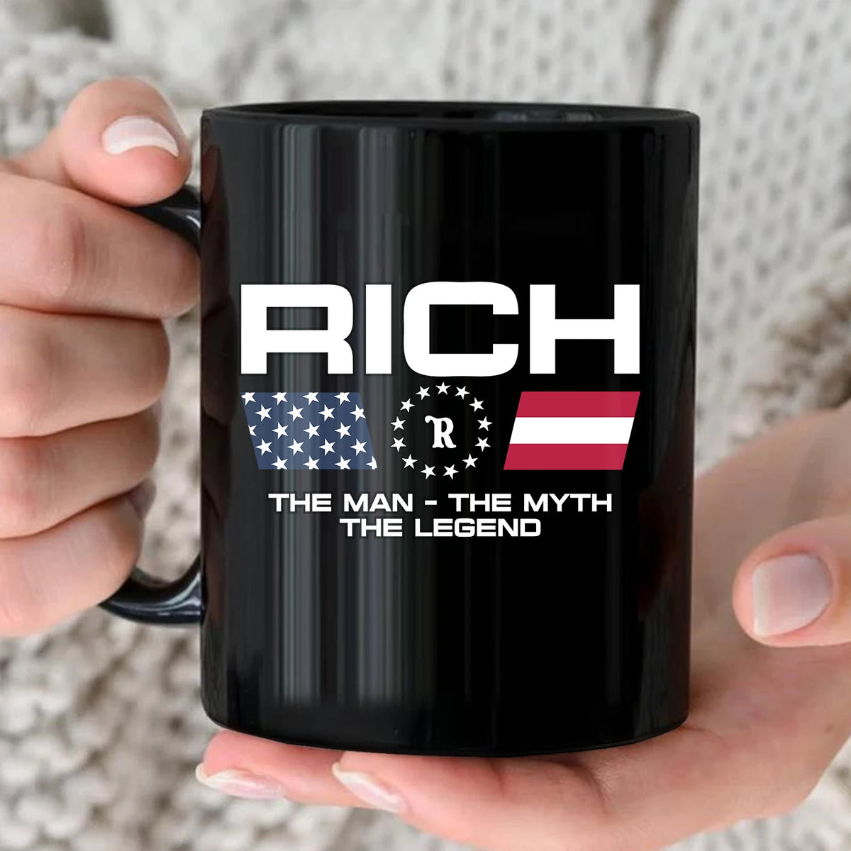 The Man The Myth The Legend Us Flag Mug RICH 13K1 MG23