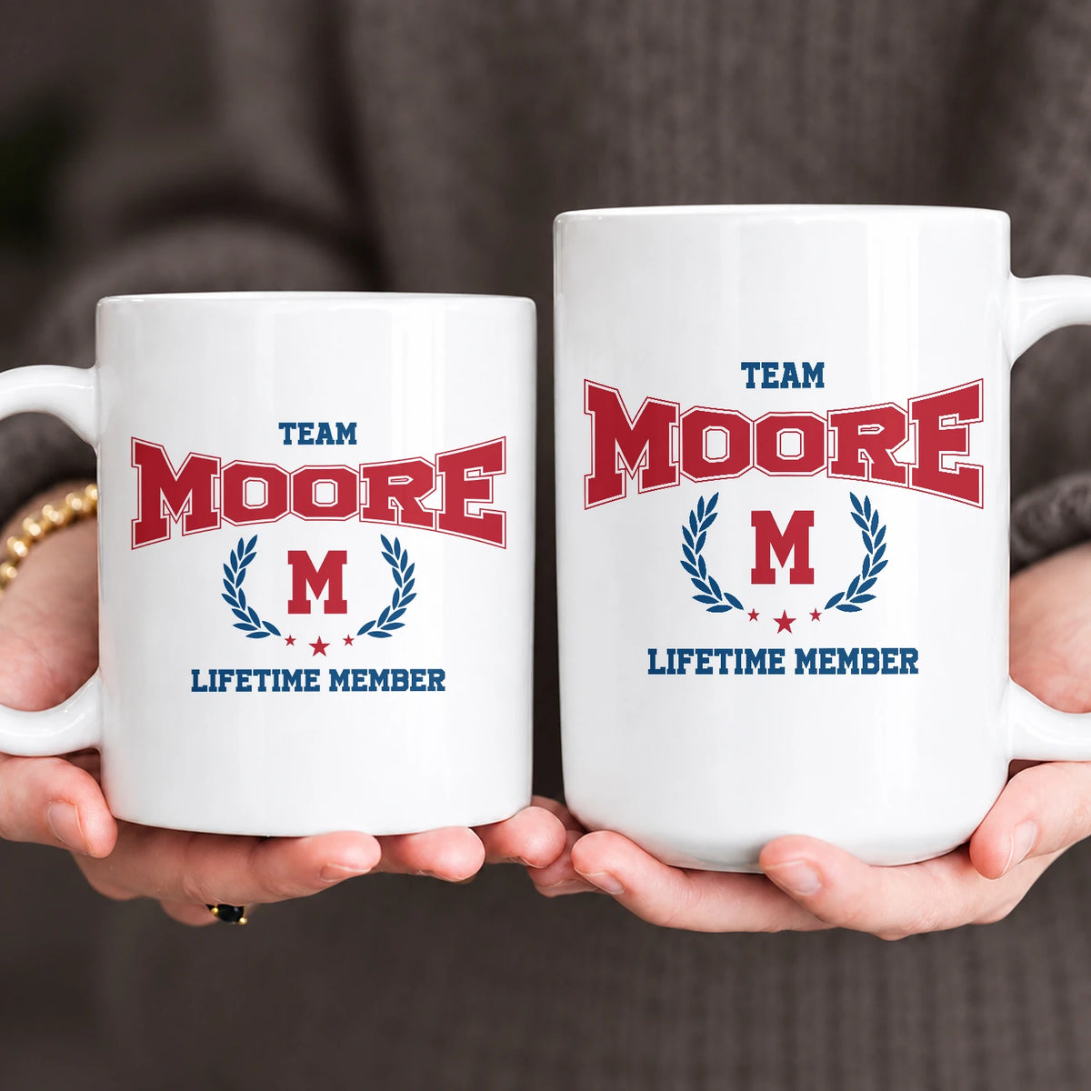 Team Your Name Lifetime Member Sporty Mug MOORE 13K1 MG09