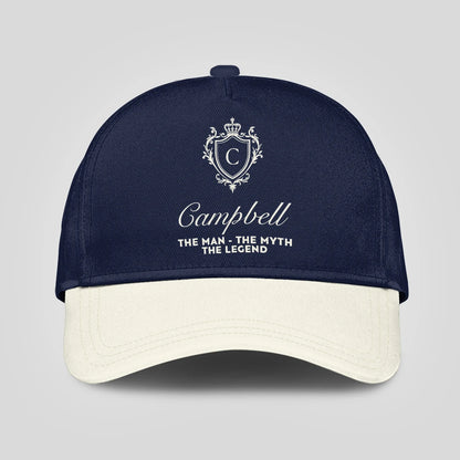 The Man The Myth The Legend Navy And Beige Cap CAMPBELL 13K1 C145PF