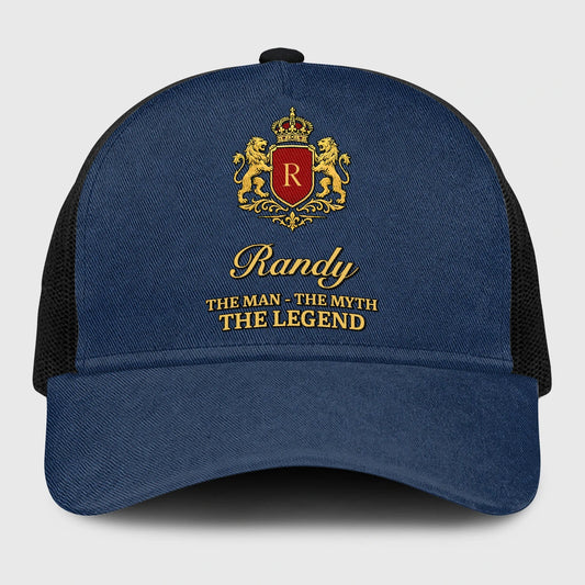 The Man The Myth The Legend Royal Blue Mesh Cap RANDY 13K1 C187PF