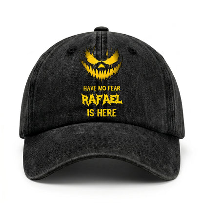 Have No Fear Your Name Is Here Jack O' Lantern Washed Cap RAFAEL 13K1 C135PF