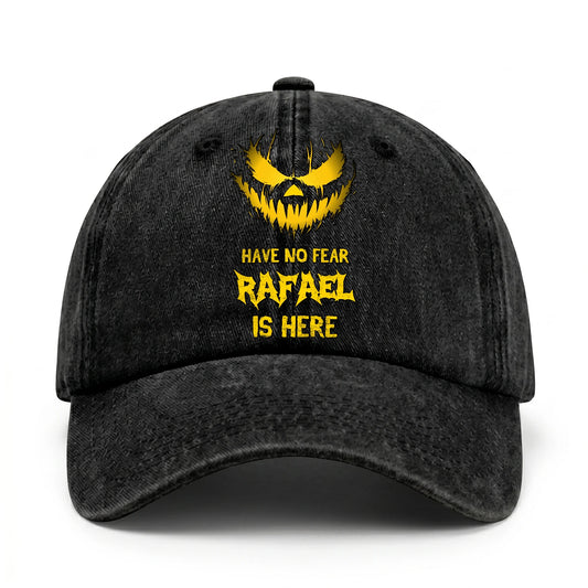 Have No Fear Your Name Is Here Jack O' Lantern Washed Cap RAFAEL 13K1 C135PF