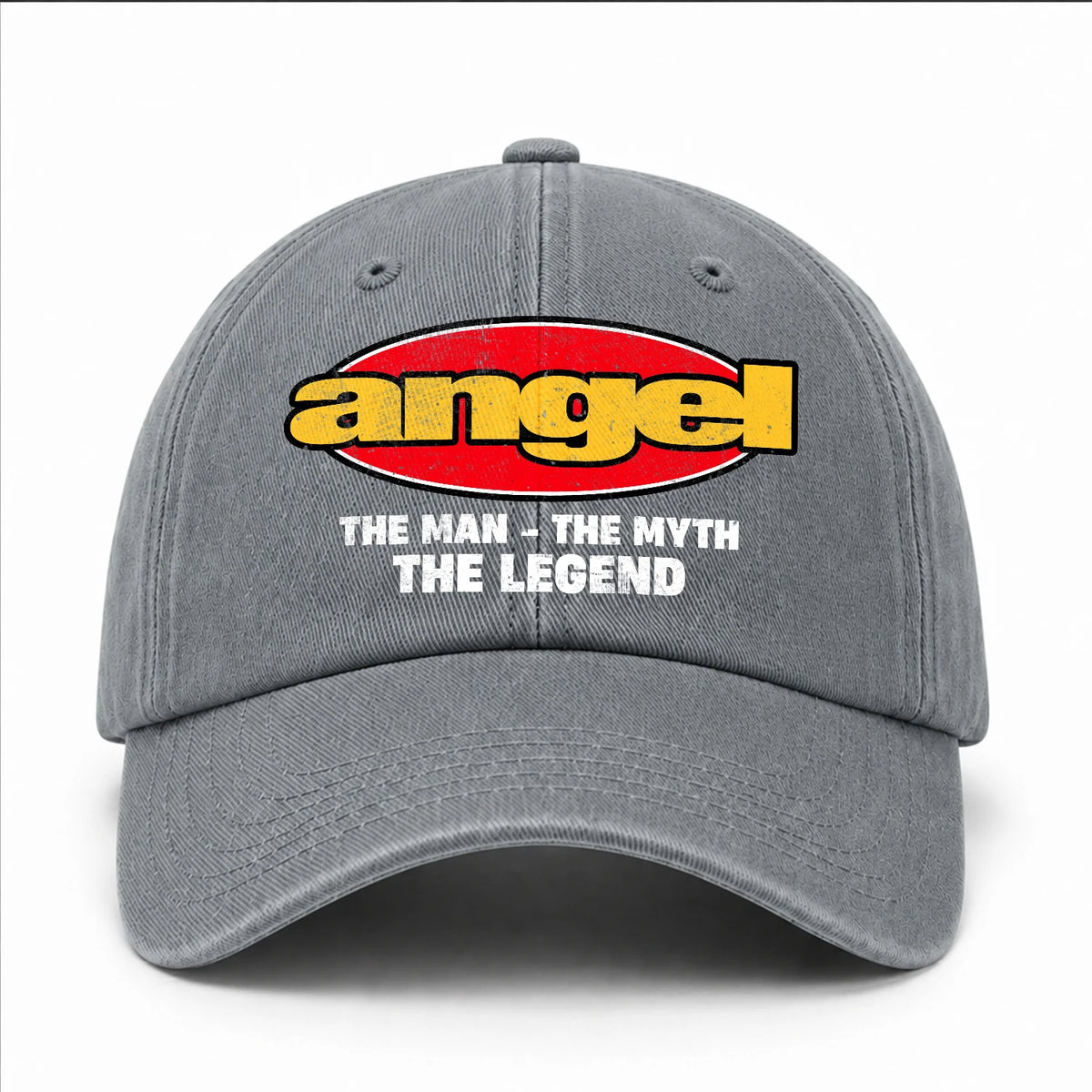 The Man The Myth The Legend Vintage Logo Washed Cap ANGEL 13K1 C162PF