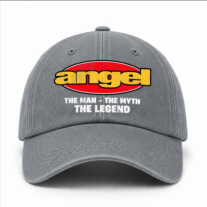 The Man The Myth The Legend Vintage Logo Washed Cap ANGEL 13K1 C162PF