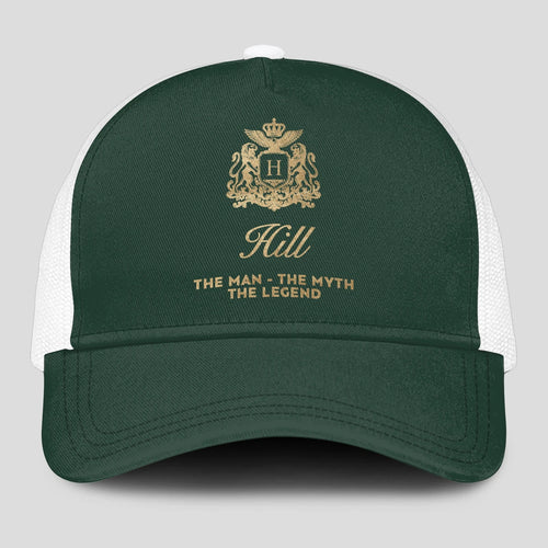The Man The Myth The Legend Sage Green Mesh Cap HILL 13K1 C192PF
