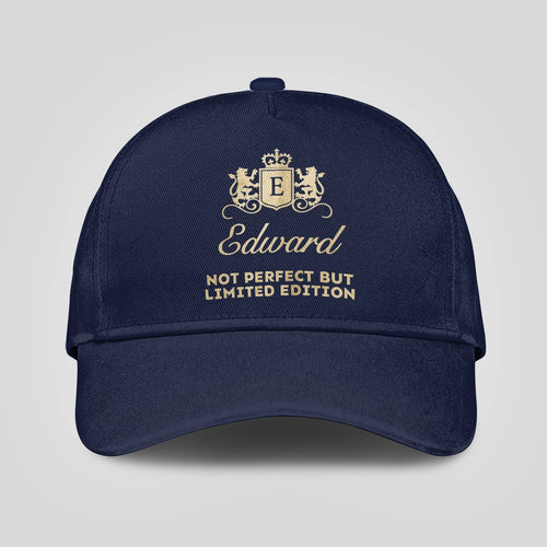 Not Perfect But Limited Edition Crest Logo Navy Cap EDWARD 13K1 C160PF