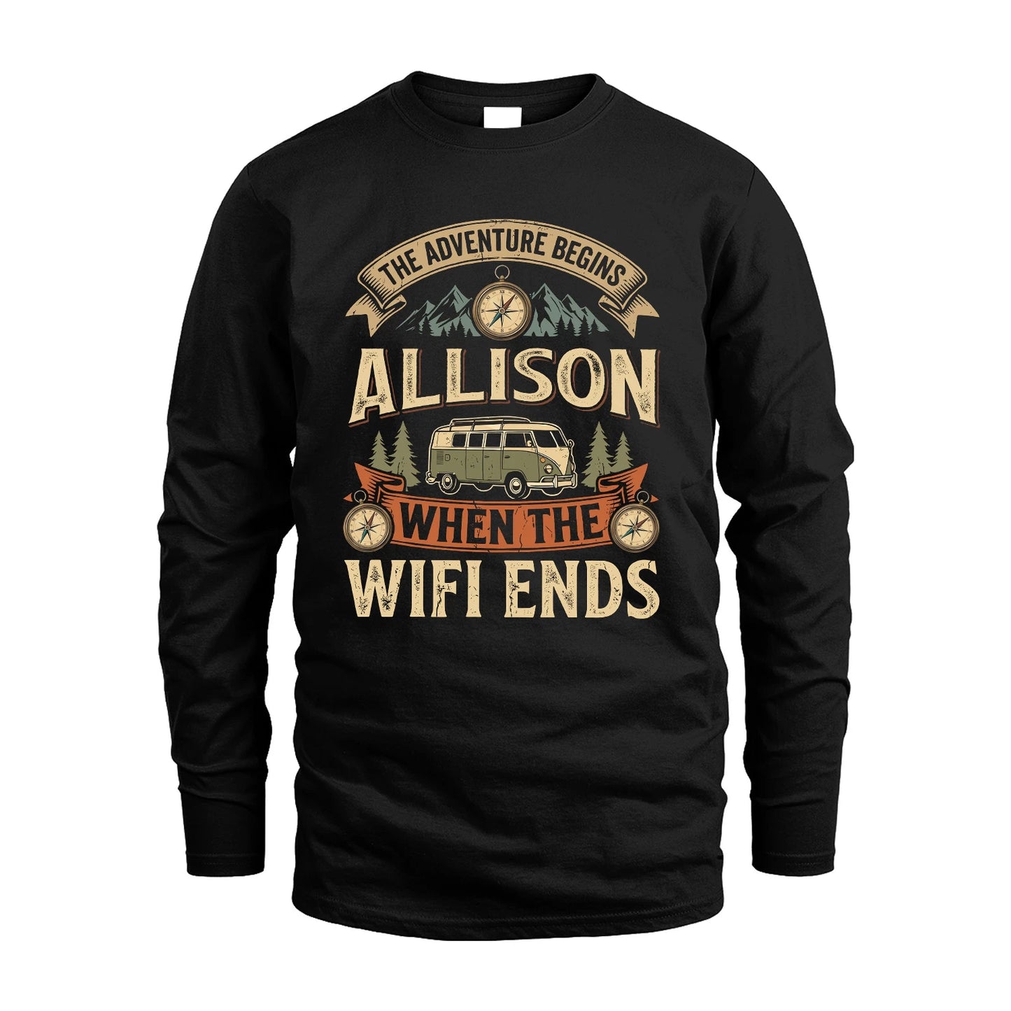 ALLISON 13K1-547 The Adventure Begins Name When The Wifi Ends