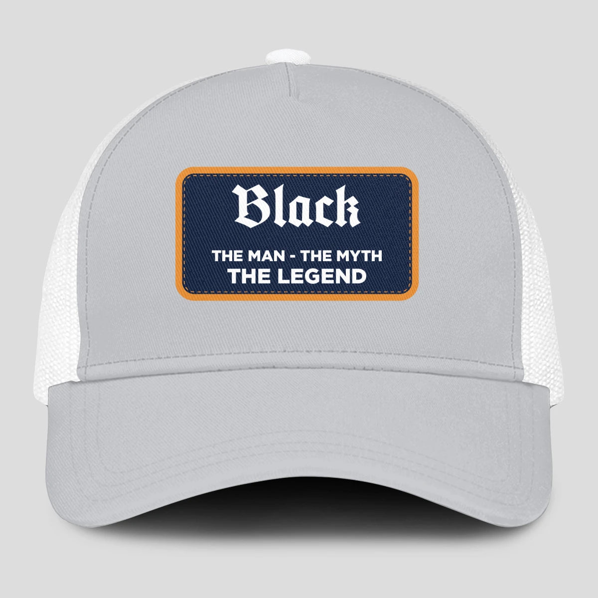The Man The Myth The Legend Gray Mesh Cap BLACK 13K1 C204PF