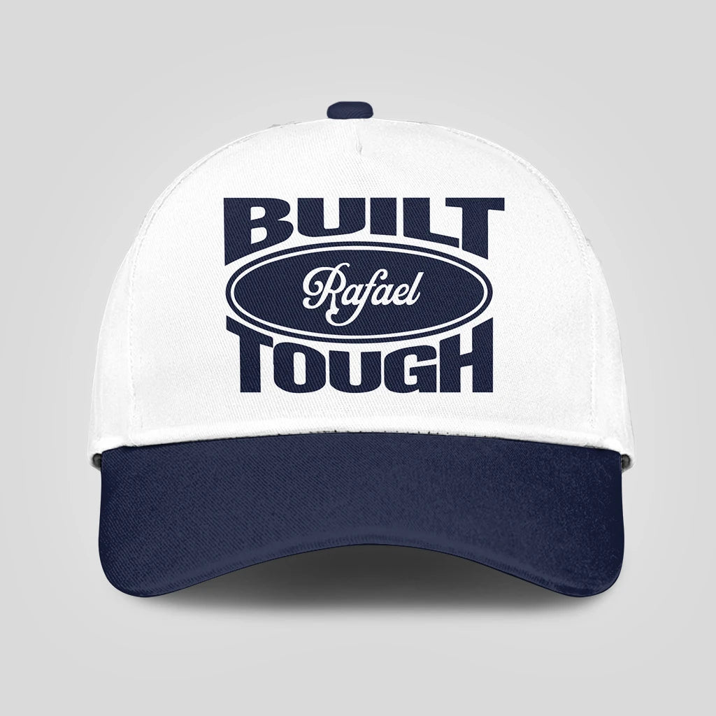 Built Your Name Tough Slogan Blue And White Cap RAFAEL 13K1 C95PF