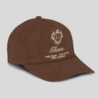 The Man The Myth The Legend Golden Brown Cap GLENN 13K1 C142PF