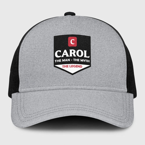 The Man The Myth The Legend Gray Mesh Cap CAROL 13K1 C189PF