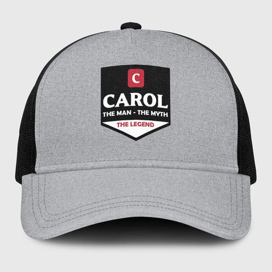 The Man The Myth The Legend Gray Mesh Cap CAROL 13K1 C189PF