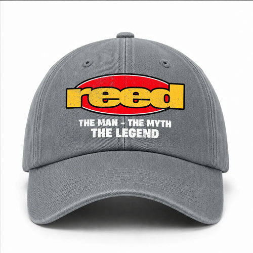 The Man The Myth The Legend Vintage Logo Washed Cap REED 13K1 C162PF