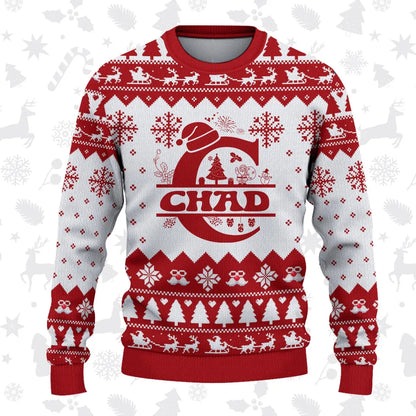 CHAD Personalized Christmas Pajama Set - Holiday Gift Outfit 13K1-CR2