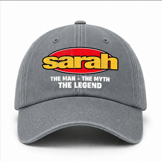 The Man The Myth The Legend Vintage Logo Washed Cap SARAH 13K1 C162PF