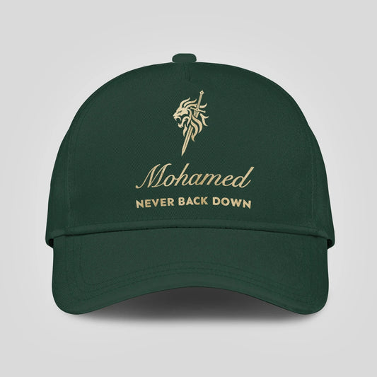 Never Back Down Lion And Sword Sage Green Cap MOHAMED 13K1 C178PF