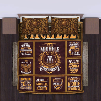 MICHELE Limited Edition Personalized Bedding Set 13K1-BS3