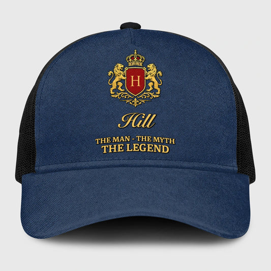 The Man The Myth The Legend Royal Blue Mesh Cap HILL 13K1 C187PF