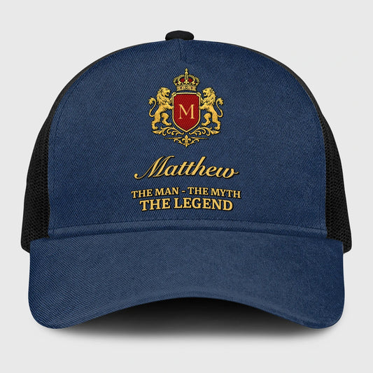 The Man The Myth The Legend Royal Blue Mesh Cap MATTHEW 13K1 C187PF