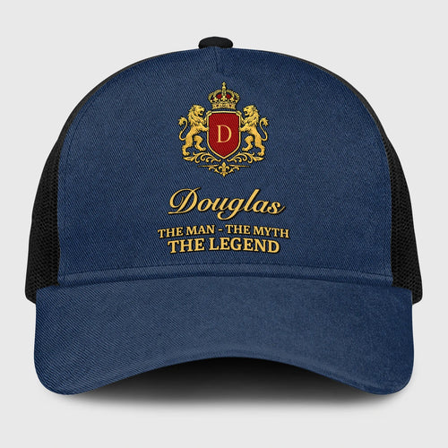 The Man The Myth The Legend Royal Blue Mesh Cap DOUGLAS 13K1 C187PF