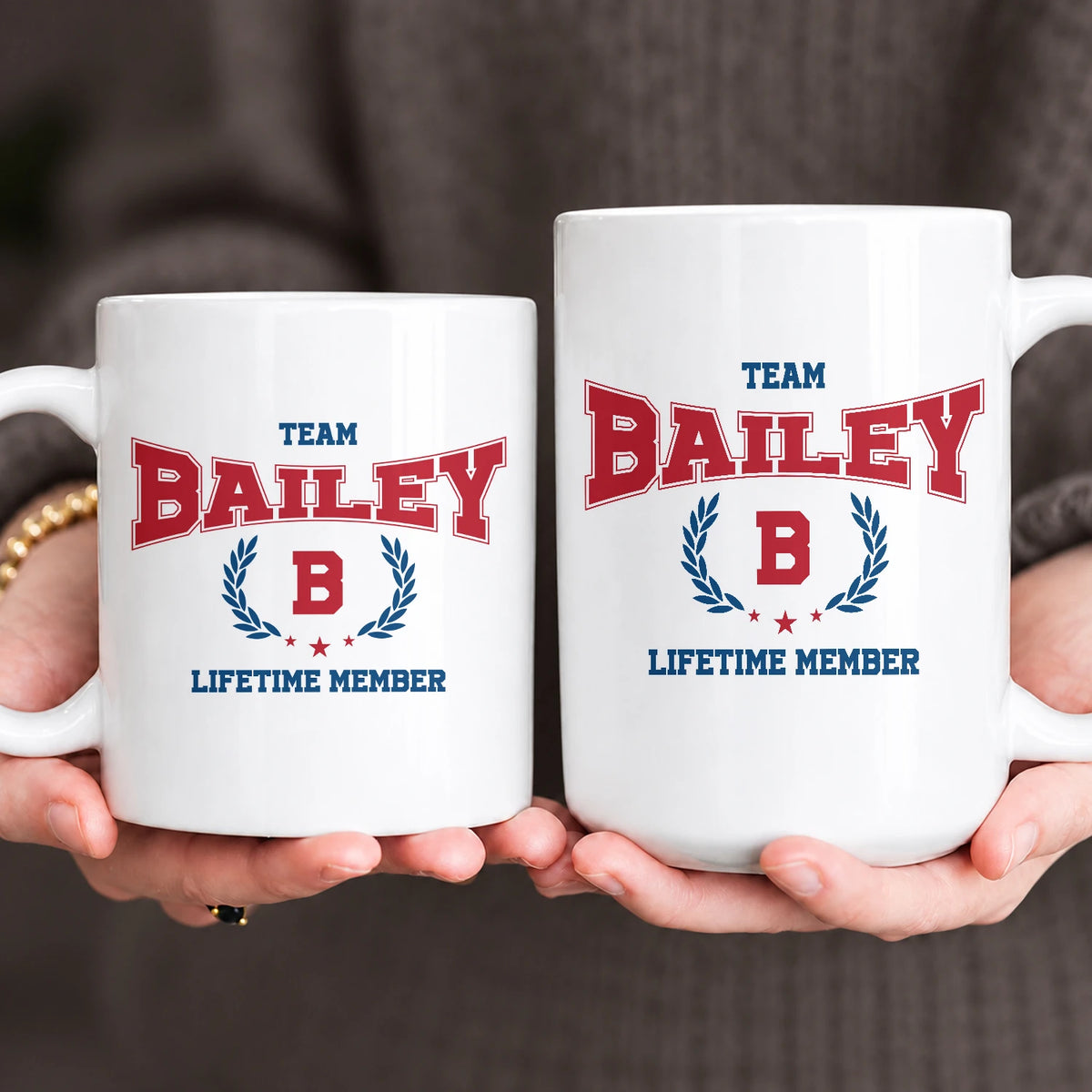 Team Your Name Lifetime Member Sporty Mug BAILEY 13K1 MG09