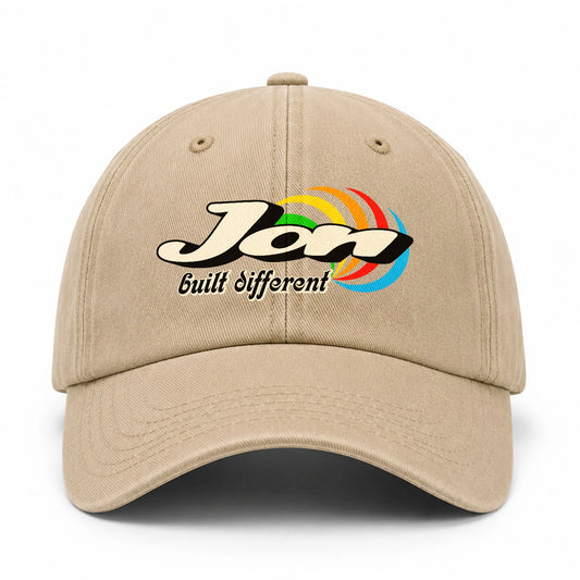 Your Name Built Different Retro Washed Cap JON 13K1 C55PF