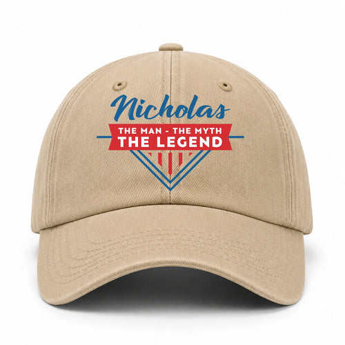 The Man The Myth The Legend Logo Washed Cap NICHOLAS 13K1 C37PF