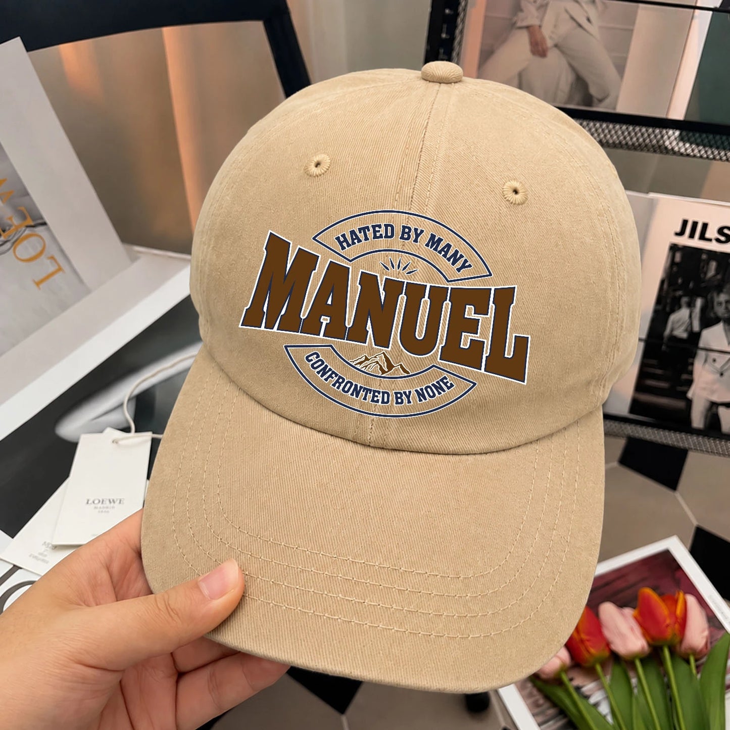 Hated By Many Confronted By None Washed Cap MANUEL 13K1 C36PF
