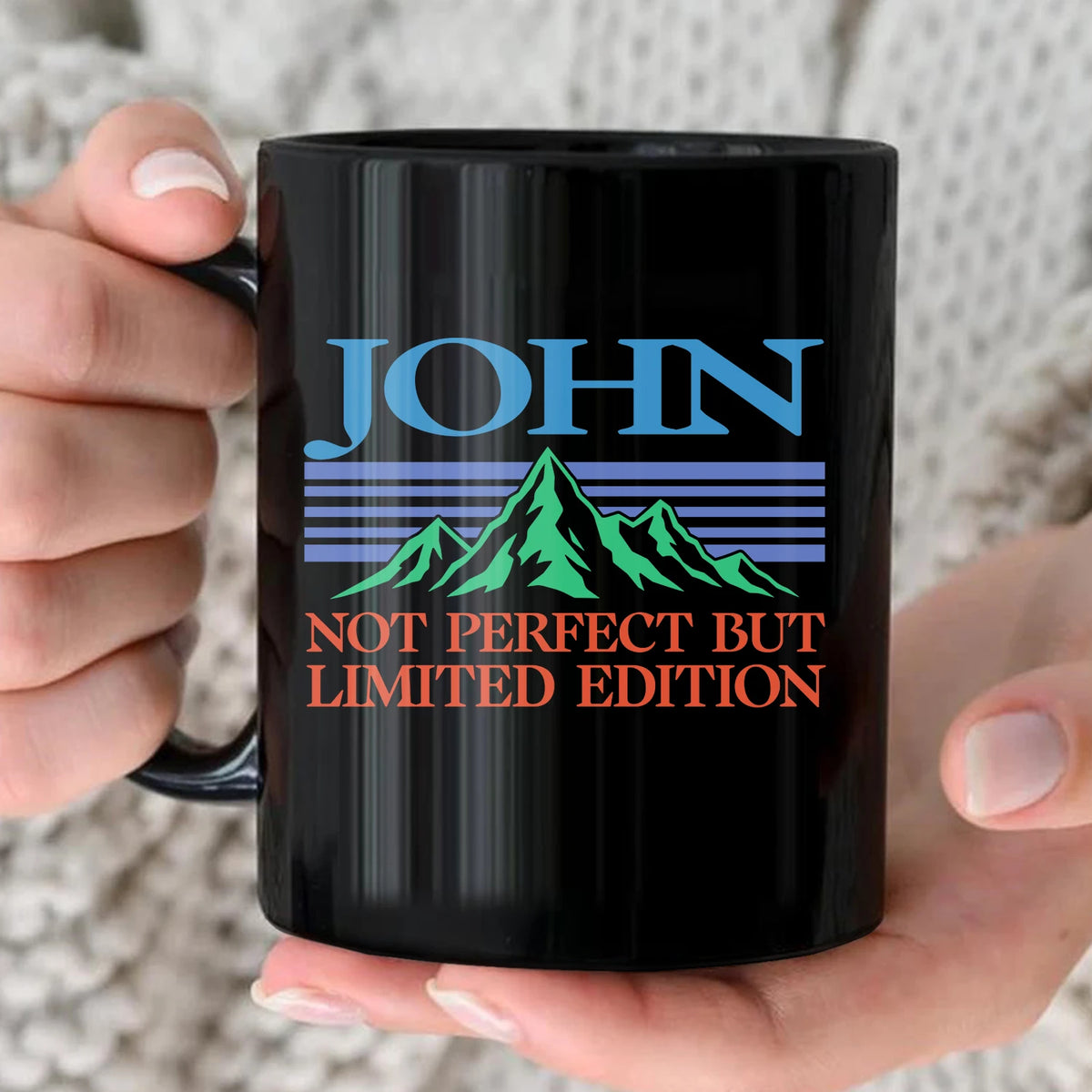Not Perfect But Limited Eidition Retro Mountain Mug JOHN 13K1 MG29